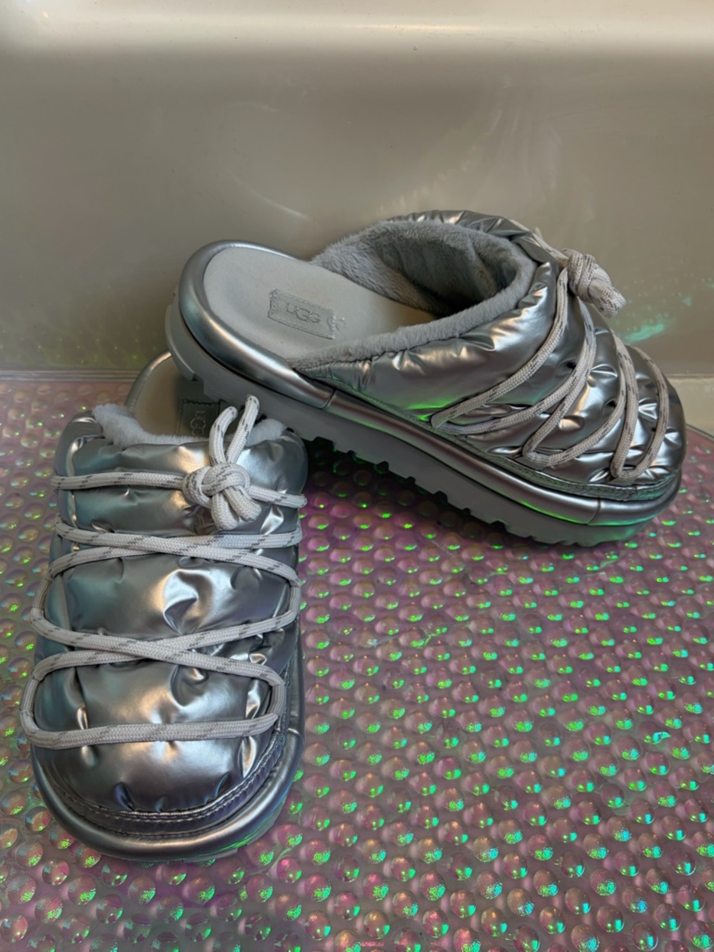 UGG Hi Shine Spaceslider Slide Slippers - Women’s 8